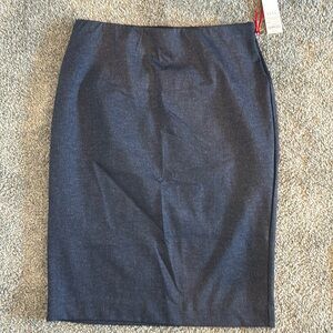 Elle Navy Pencil Skirt Small